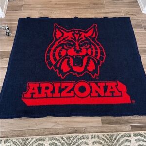 Vintage Biederlack University of Arizona U of A Wildcats blanket